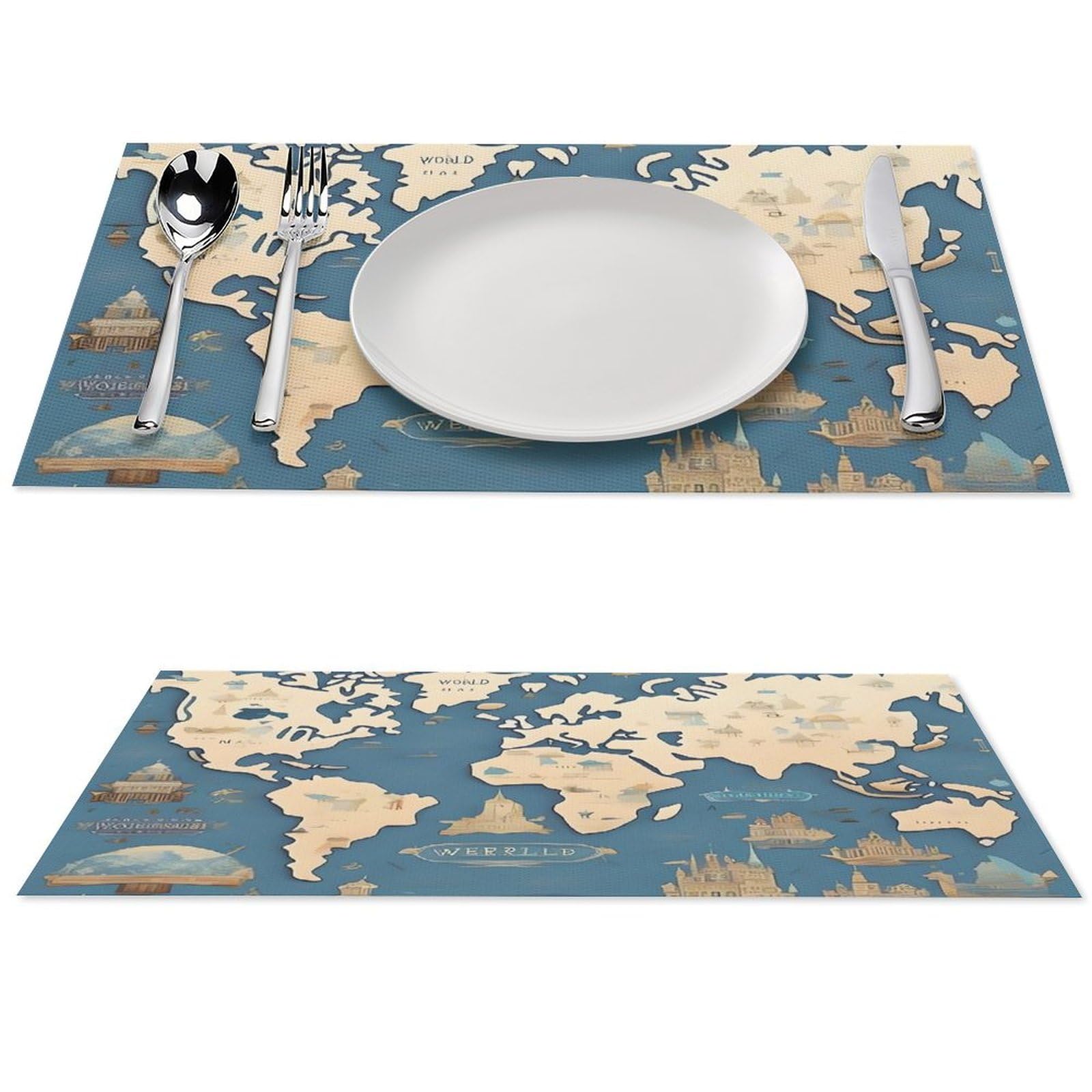 Set de table lavable en PVC pour protéger la table de salle à manger