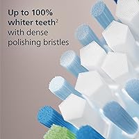 Vista 5 de Philips Sonicare C3 Dos-en-Uno - Cabezales de Reemplazo Genuinos para Cepillo de Dientes Eléctrico, Blanco, 2 Piezas, HX9042/65