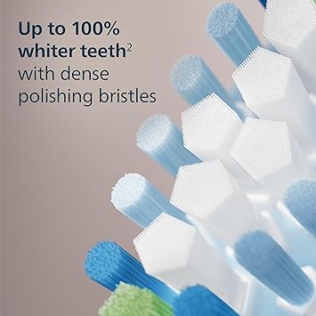 Philips Sonicare C3 Two-in-One - Genuine Replacement Electric Toothbrush Heads, Black, 2 Pack, HX9042/95