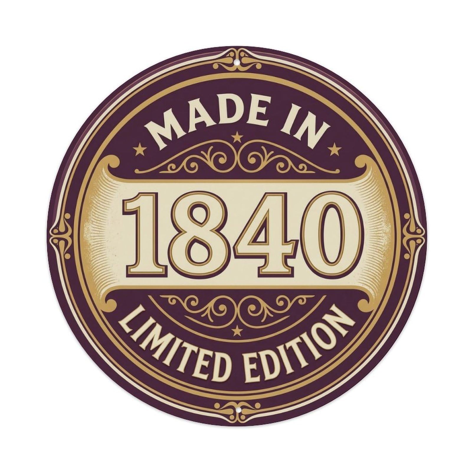 Okahys 8X8inch(20X20cm) Made In 1840 Limited Edition Metal Tin Sign
