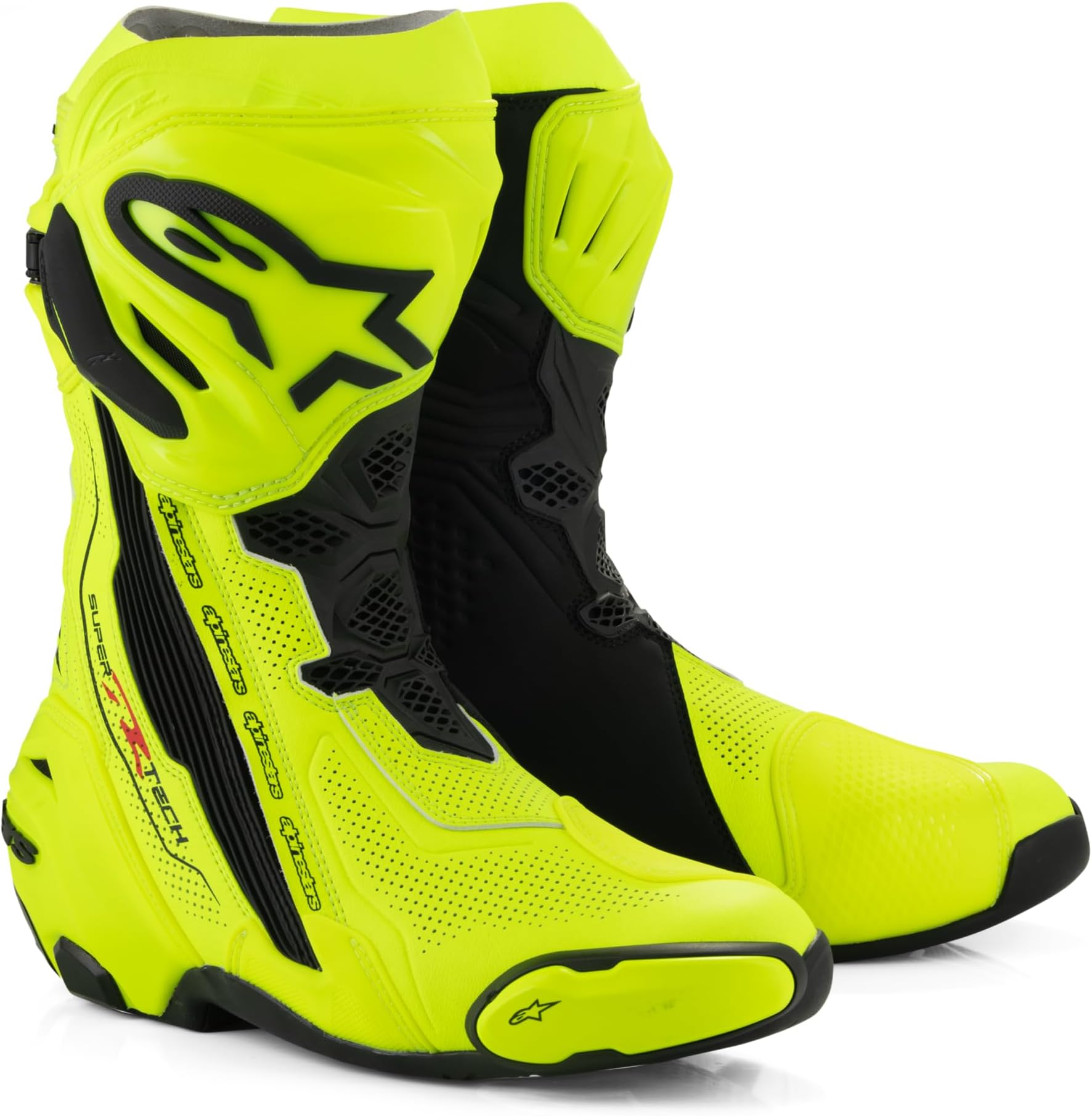 Alpinestars SUPERTECH-R VENTED BOOT Motorcycle Boots, Yellow Flow/Black