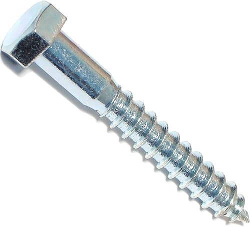 Hard-to-Find Fastener 014973455569 Hex Lag Screws, 3/8 x 2-1/2, Piece-12
