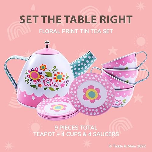 Miniatura 4 de Tickle & Main My First Tea Party - Colección de regalo, paquete de 12 piezas con libro, juego de té, sombrero y bolso para niñas pequeñas