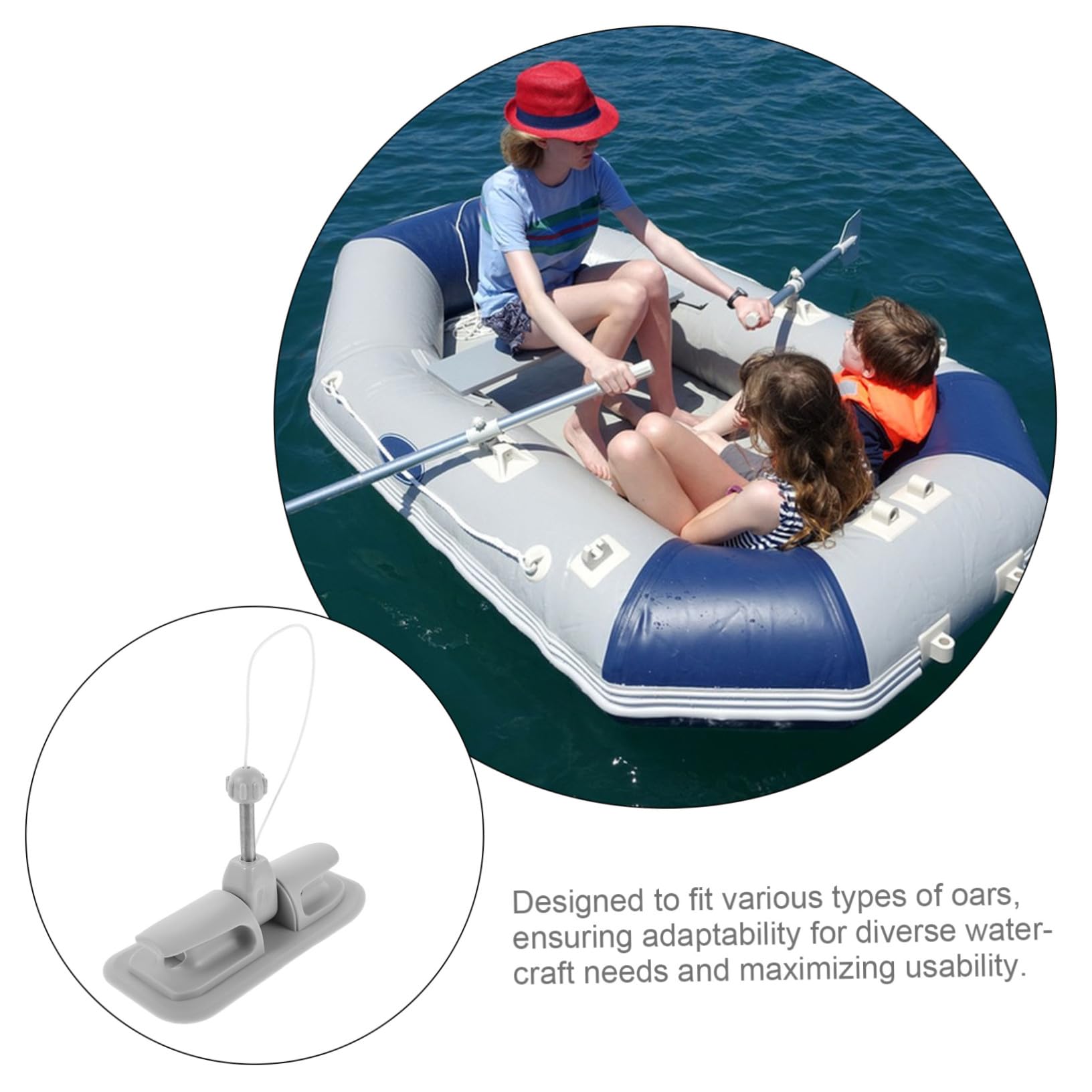 UPKOCH 2stücke Paddelhalter Für Kajaks Bootsruderdockaufnahme Seitlich Montiertes Ruderdock Verstellbare Paddelclips Langlebige Aluminiumlegierung Und PVC Konstruktion Mühelose Montage Fü