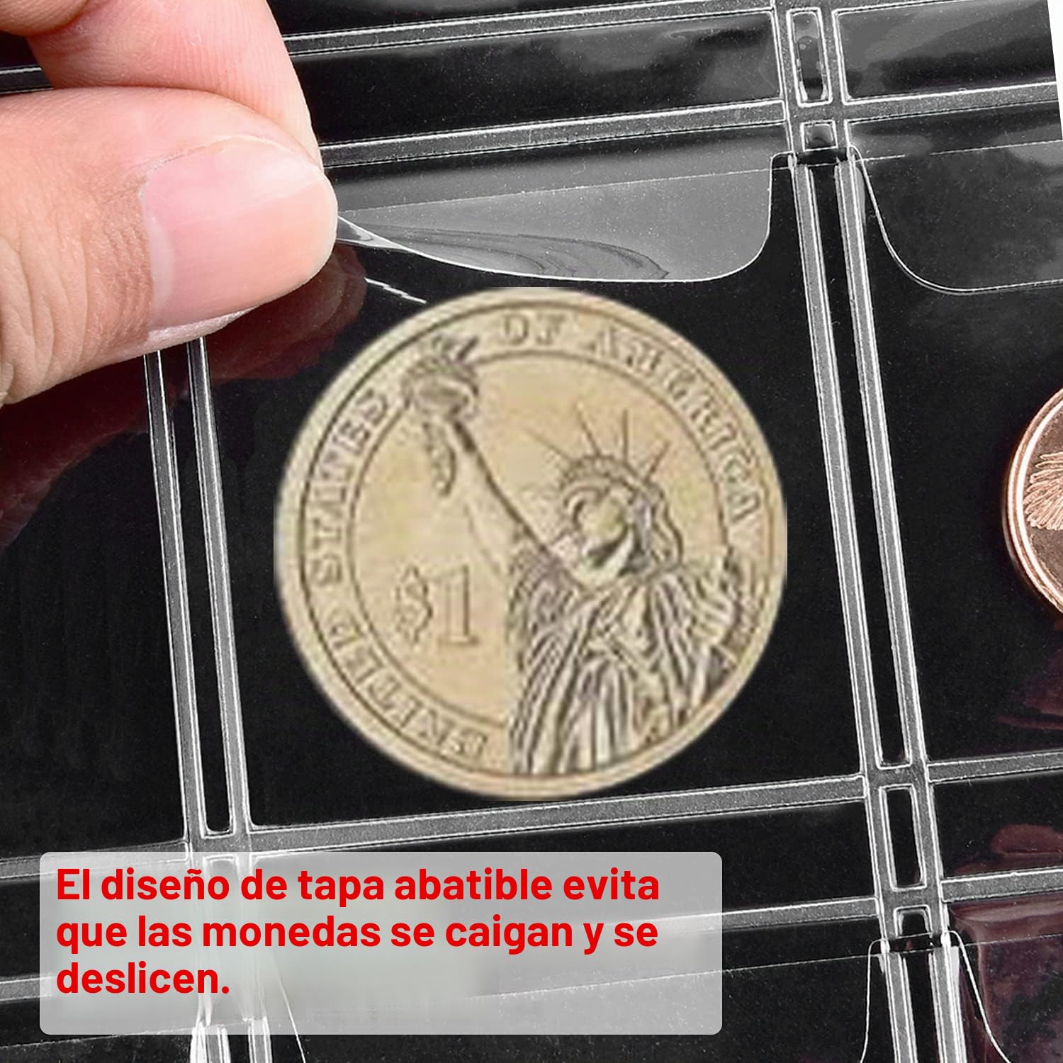 Álbum De Monedas 20 Páginas Con 240 Bolsillos – Funda Transparente Para Guardar Colecciones De Monedas Y Billetes