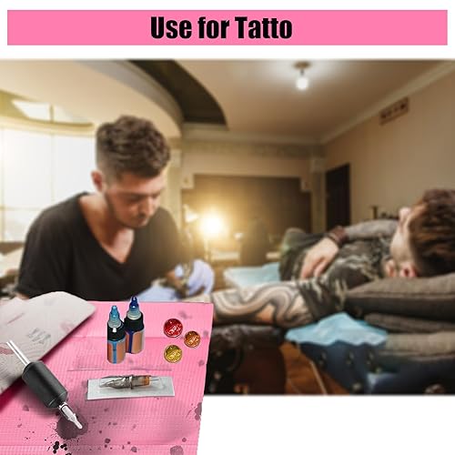 Miniatura 6 de Baberos dentales rosas de 13 x 18 pulgadas, 3 capas, impermeables, desechables, para pacientes, cubierta de bandeja para dentistas y suministros