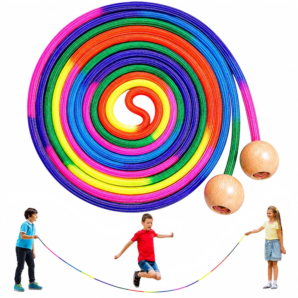 Corda per Saltare per Bambini,Jump Rope per Multiplayer,Corda per Saltare di Gruppo per Bambini e Adulti