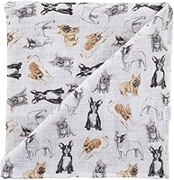 Vista 9 de Mud Pie Manta Envolvente para Bebé con Estampado de Dachshund, 47" x 47