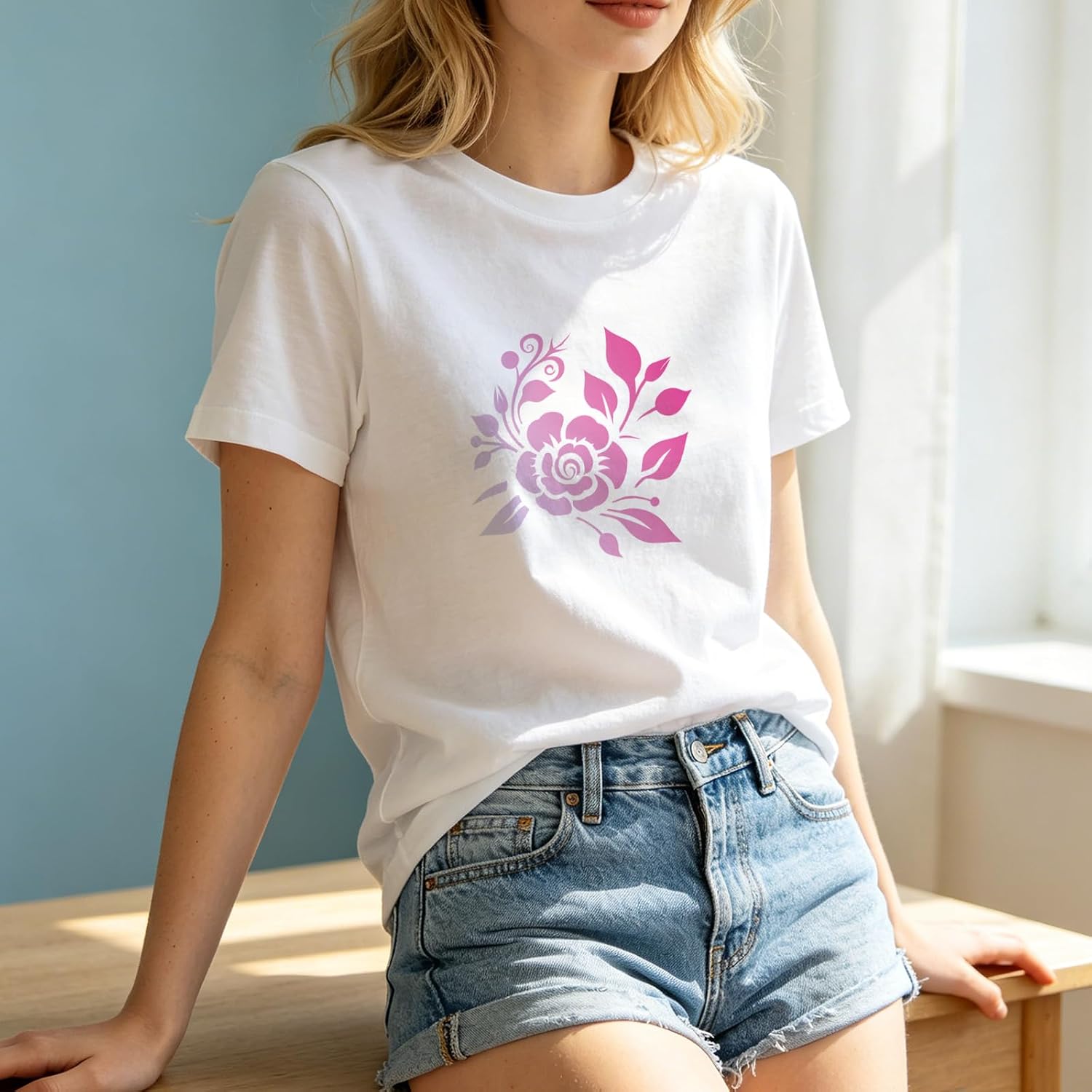 lasuroa 20pcs Flower and Animal Stencils image 5