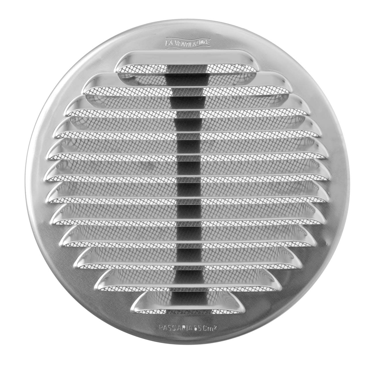 Die Ventilation GINTU125R Edelstahl-Rundgitter – Durchmesser 150 Mm, Mit Federn & Insektennetz, Für Belüftung