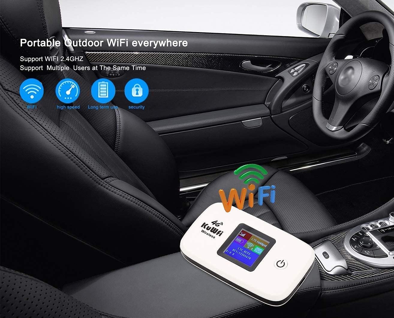 Mobile WiFi Hotspot | KuWFi 4G LTE Unlocked Wi-Fi Hotspot Device | Portable WiFi... 7 71JTi6cV3yL. AC SL1314
