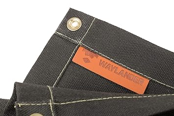 Waylander Fiberglass Welding Blanket Flame Retardant Fabric Up to 1400 degreeF 6 x 4 Heavy Duty Double-Sided Vermiculite Treated Fiberglass for Less Shed and Fierce Spark Protection Kevlar and Grommets