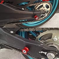 Vista 6 de TCHAU Swingarm Accesorios de motocicleta CNC Aluminio Basculante Carretes Slider Trasero Tornillos para Yamaha FZ10 FZ-10 FZ 10 FZ25 FZ150