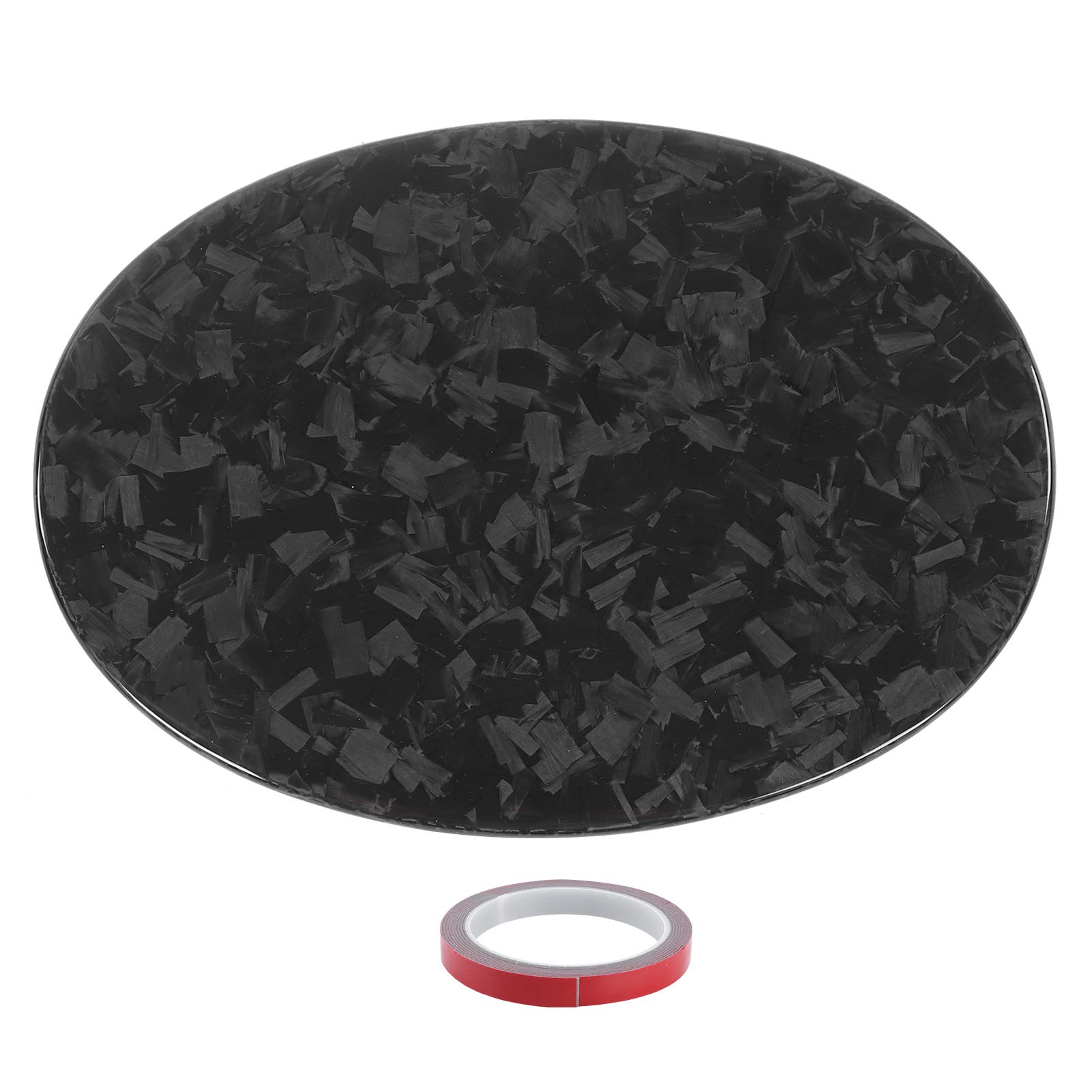 Revestimiento decorativo para la tapa del depósito de de fibra de carbono, pegatina para la tapa del tanque de gas para 2015–2020, fibra de carbono