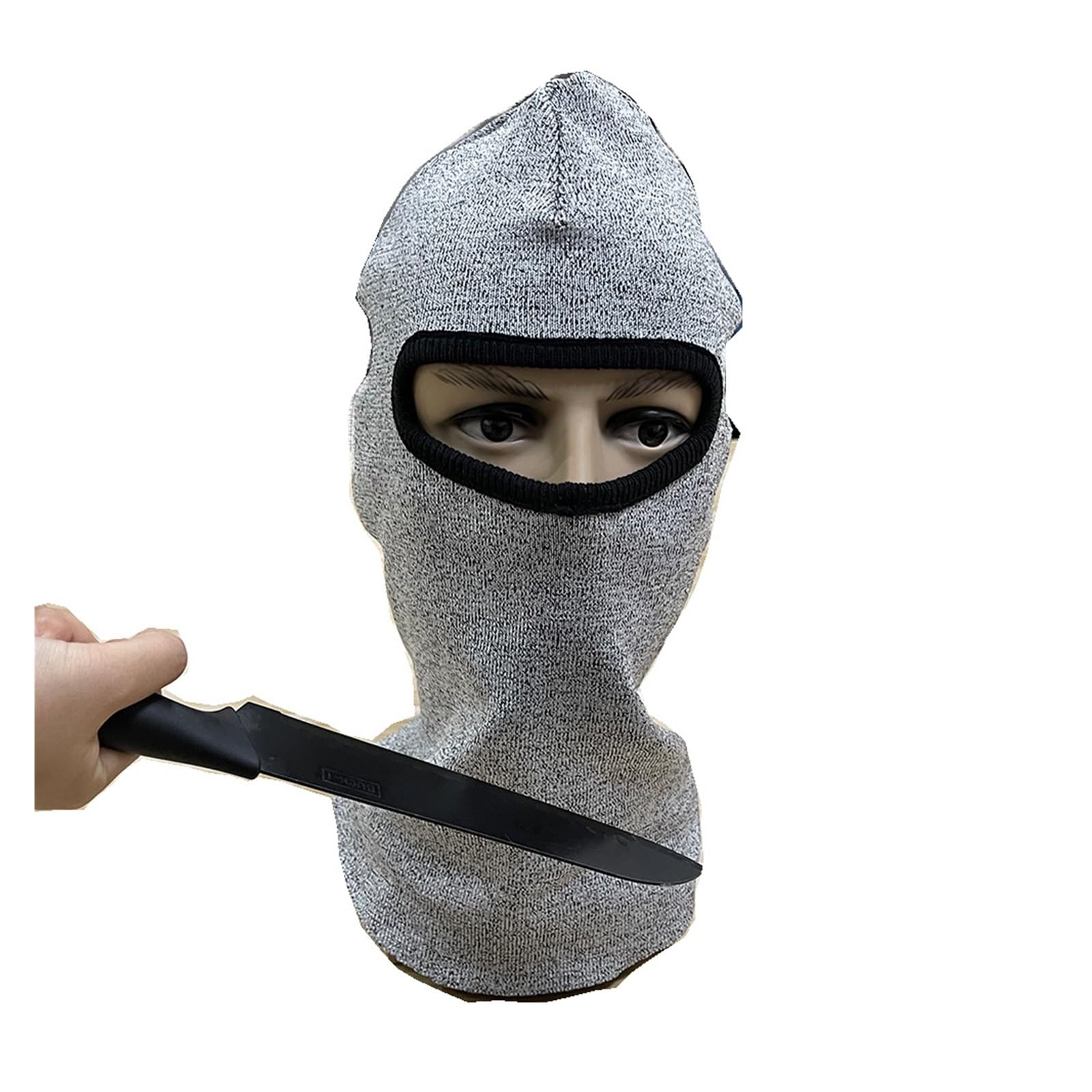 Guantes de trabajo resistentes a cortes Protector de cuello anticorte, cubierta for la cabeza, protección del cuello anticorte de 5 niveles, cubierta for el cuello con capucha de autodefensa Operación
