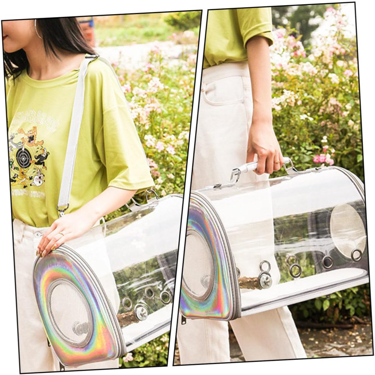 Parrot Bag Standing Rack Parrot Carrier Bag Viewing Window Bird Backpack Carrier for Convenient Pet Travel and Trips