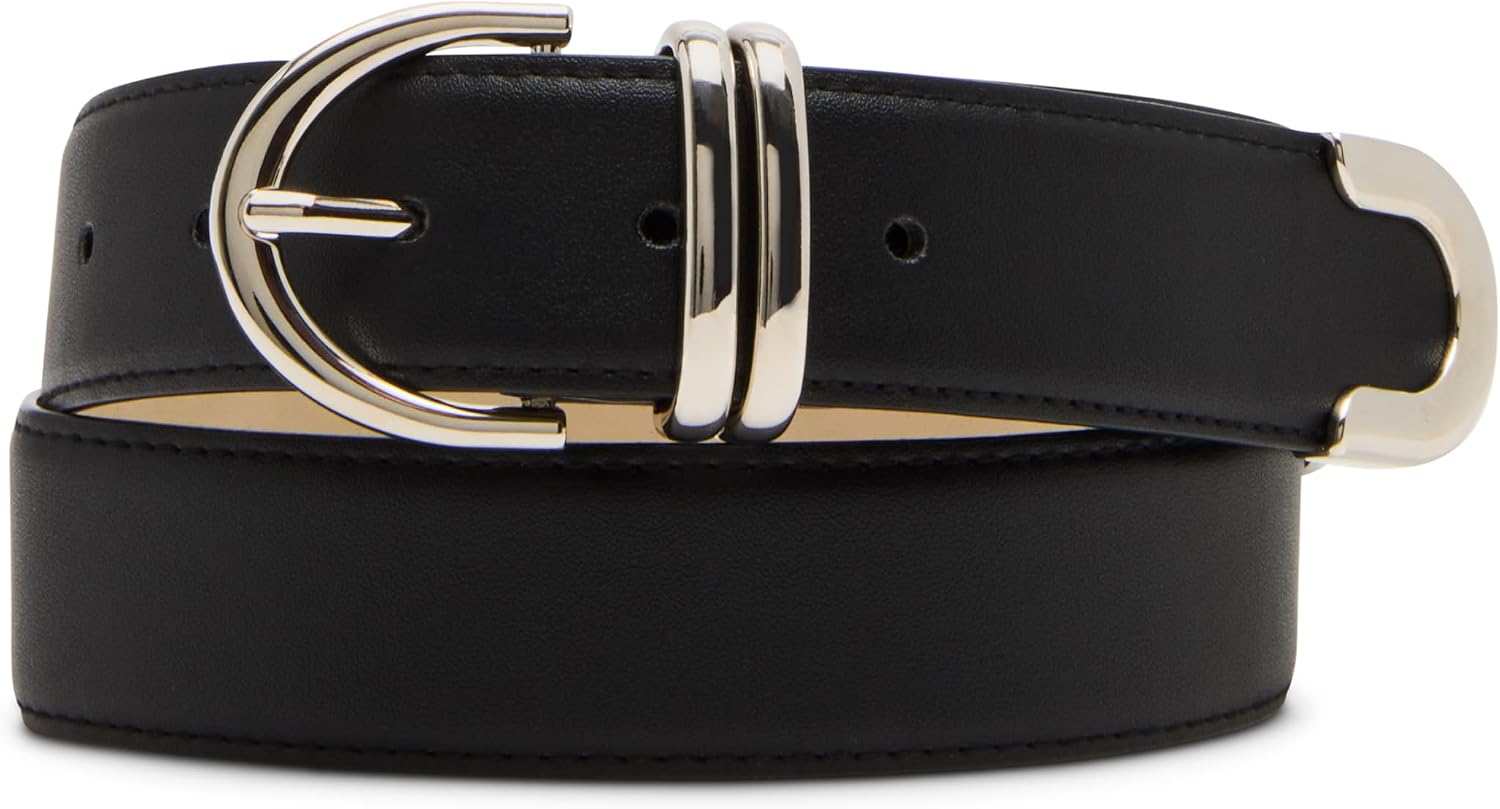 Steve Madden Women's Feathered Edge Everyday Pant Belt