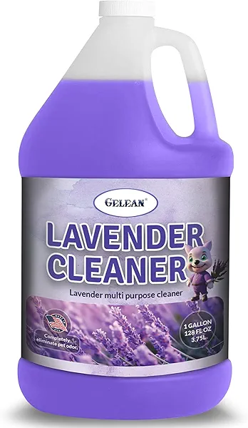 GELEAN LAVENDER Multi Purpose Cleaner & Deodorant - MADE IN USA - Concentrate Lavander cleaner - Strong Odor Floor Cleaner - Floor Cleaner Odor eliminator 128oz