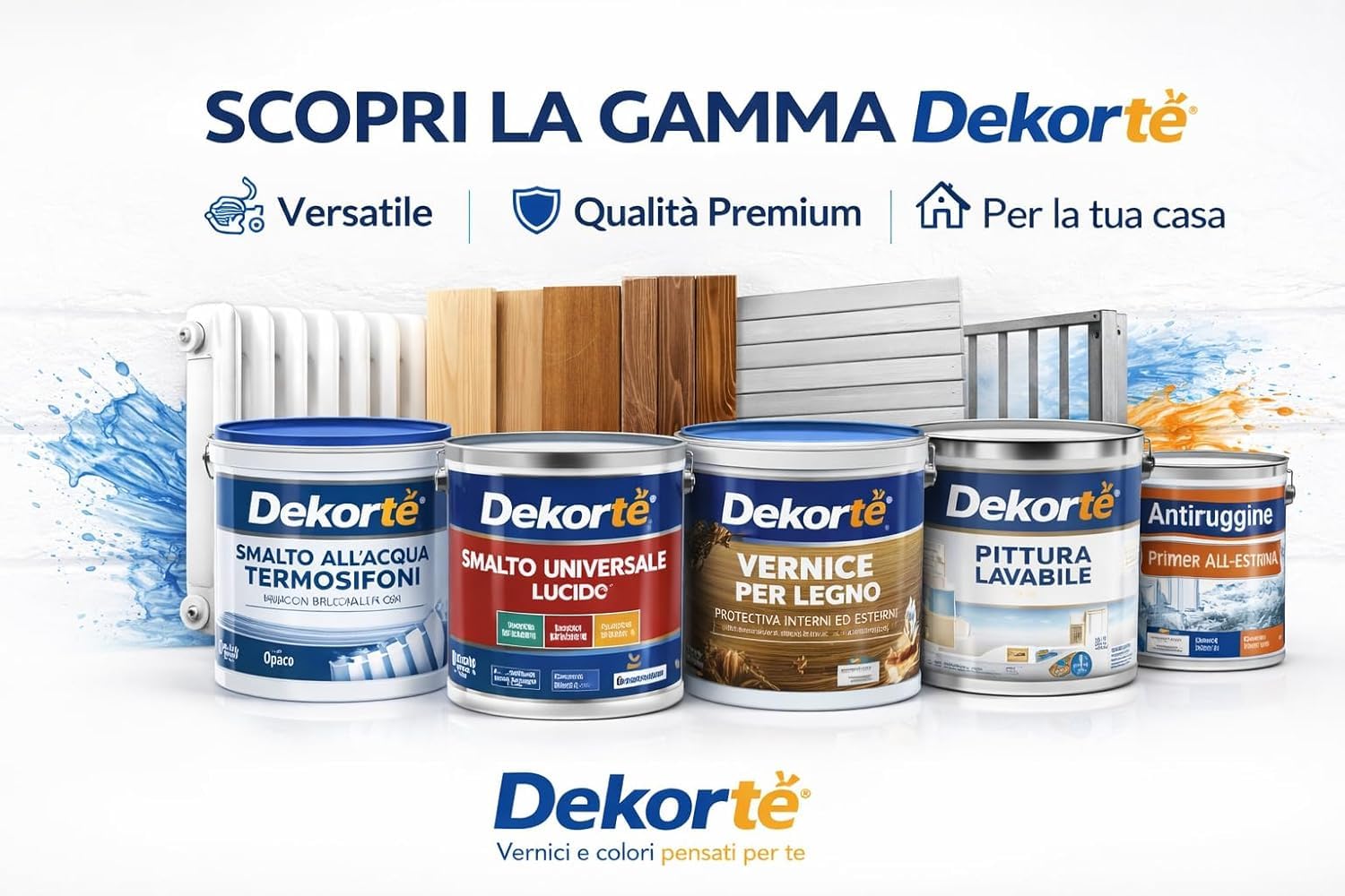 GDM 600008600010229 IDROPITTURA Ideale per CAMERE E SOGGIORNI, Bianco, 14 l (Confezione da 1)