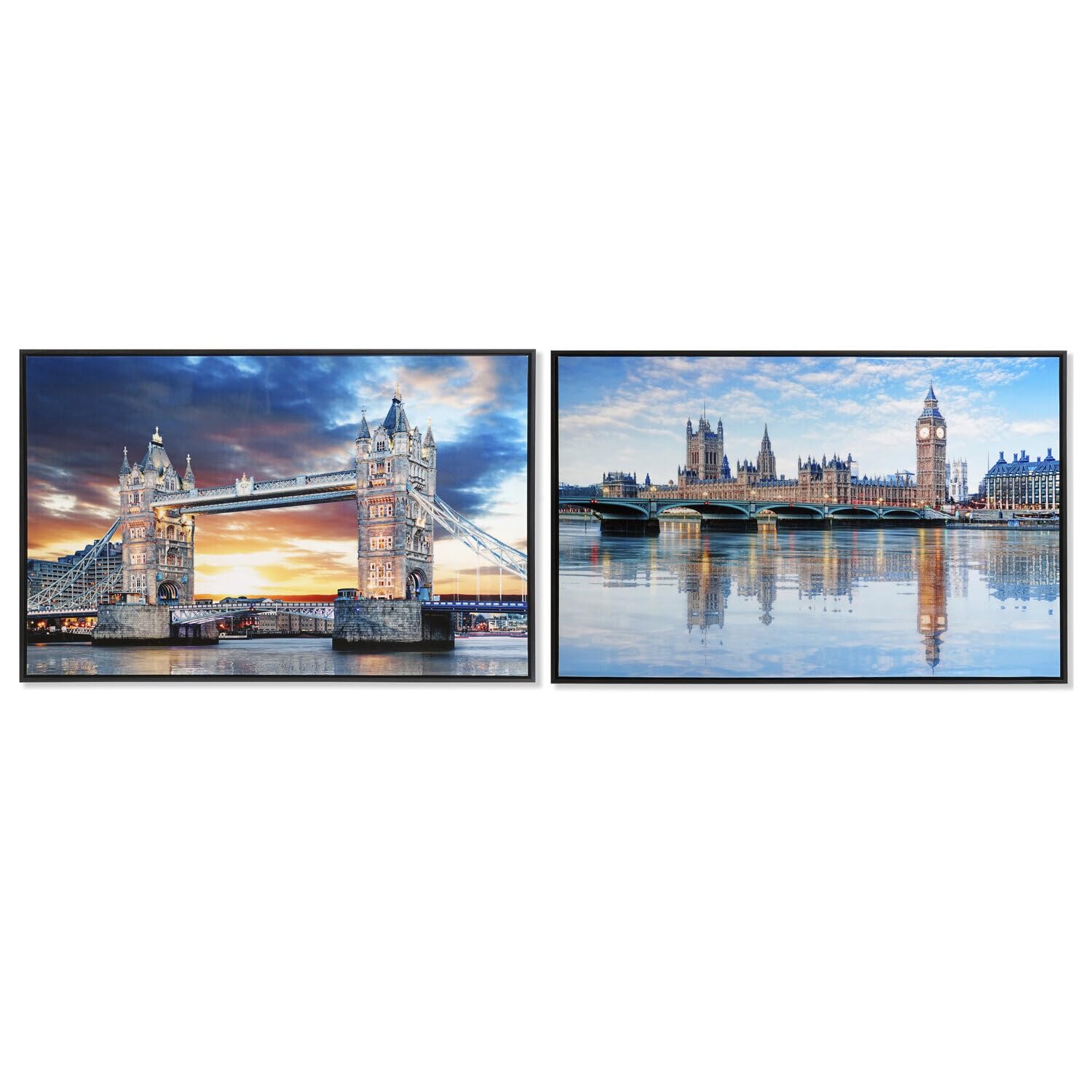 Toile Londres 90x60cm tableau pour habiller un mur vide
