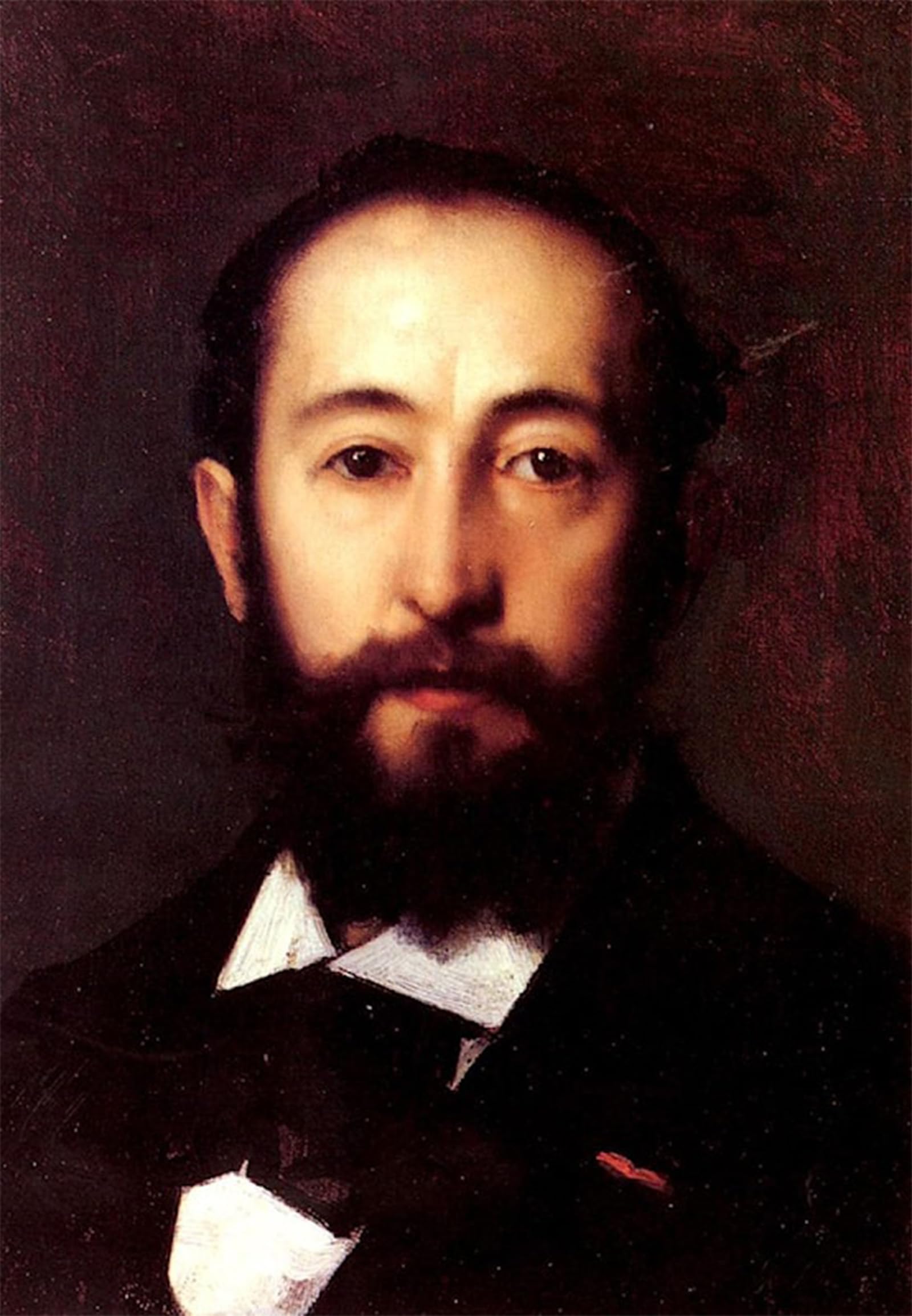 SERENDIPITP Abstract Painting Mural Print Picture Wall Decor Painting Portrait of a Man by Jean-jacques Henner Vintage Wall Artwork for Home Decor 60x90cm