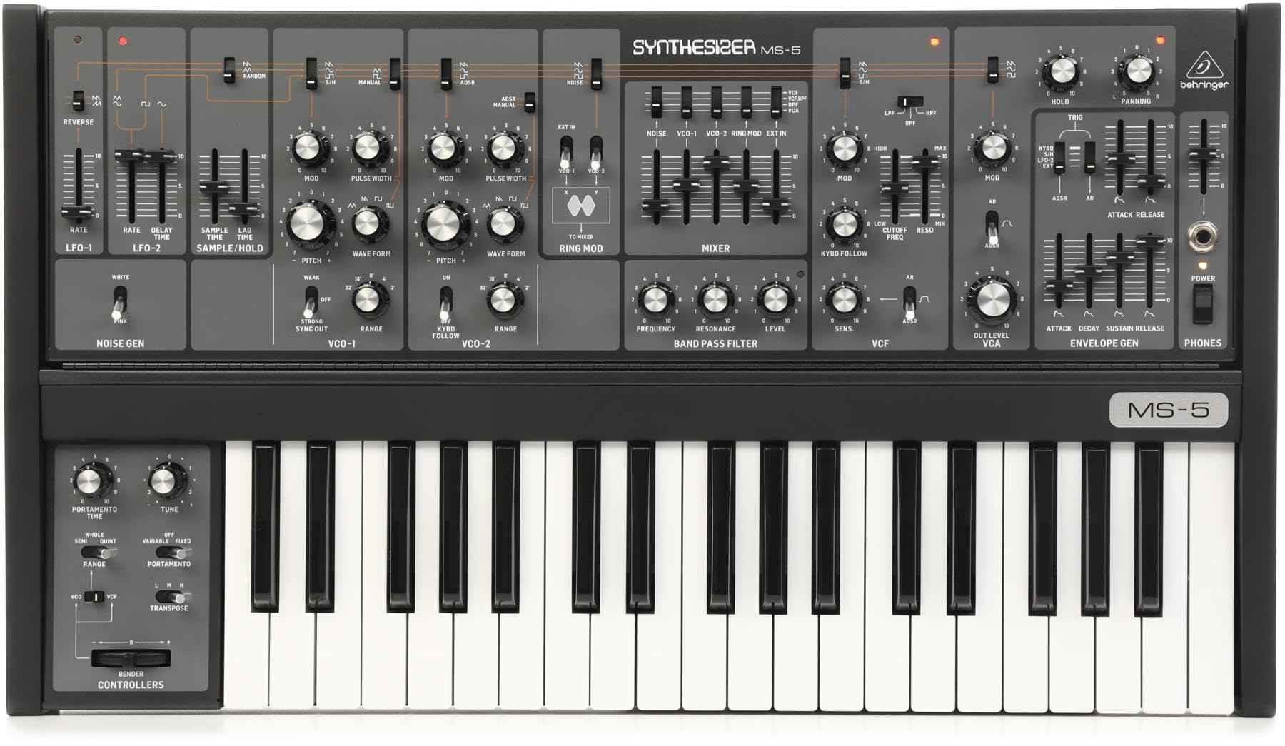 Behringer MS-5 アナログシンセサイザー Amazon.com: Behringer MS-5 37-key Analog Synthesizer : Musical