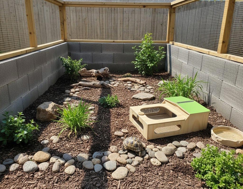 Casetta teca terrario tartarugario casa per taratarughe tartaruga di terra rettili recinto gabbia trasportino 60x40x23h tetto Verde