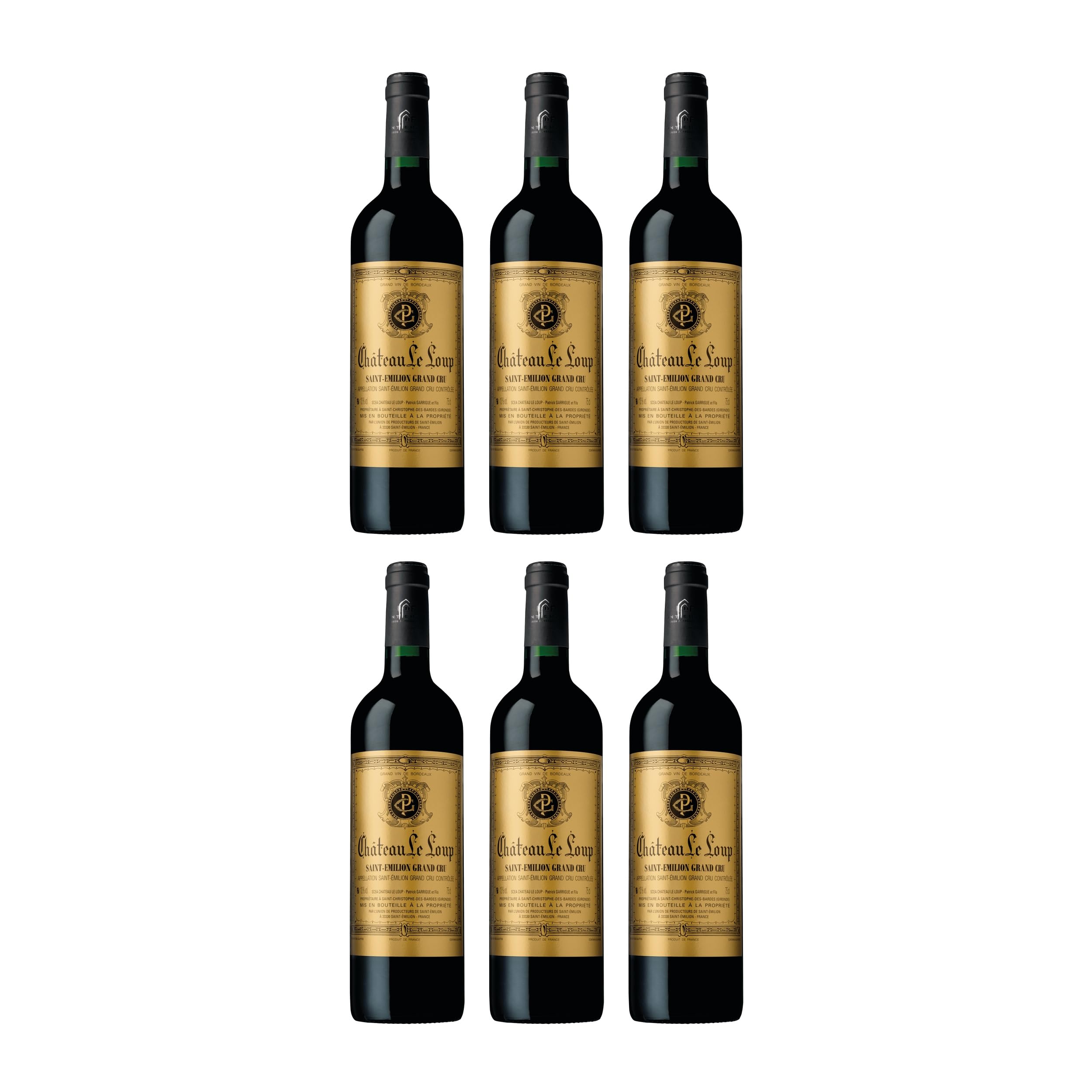 Château Le Loup Saint-Emilion Grand Cru AOC Rotwein rot trocken Frankreich inkl. FeinWert E-Book (6 x 0.75 l)