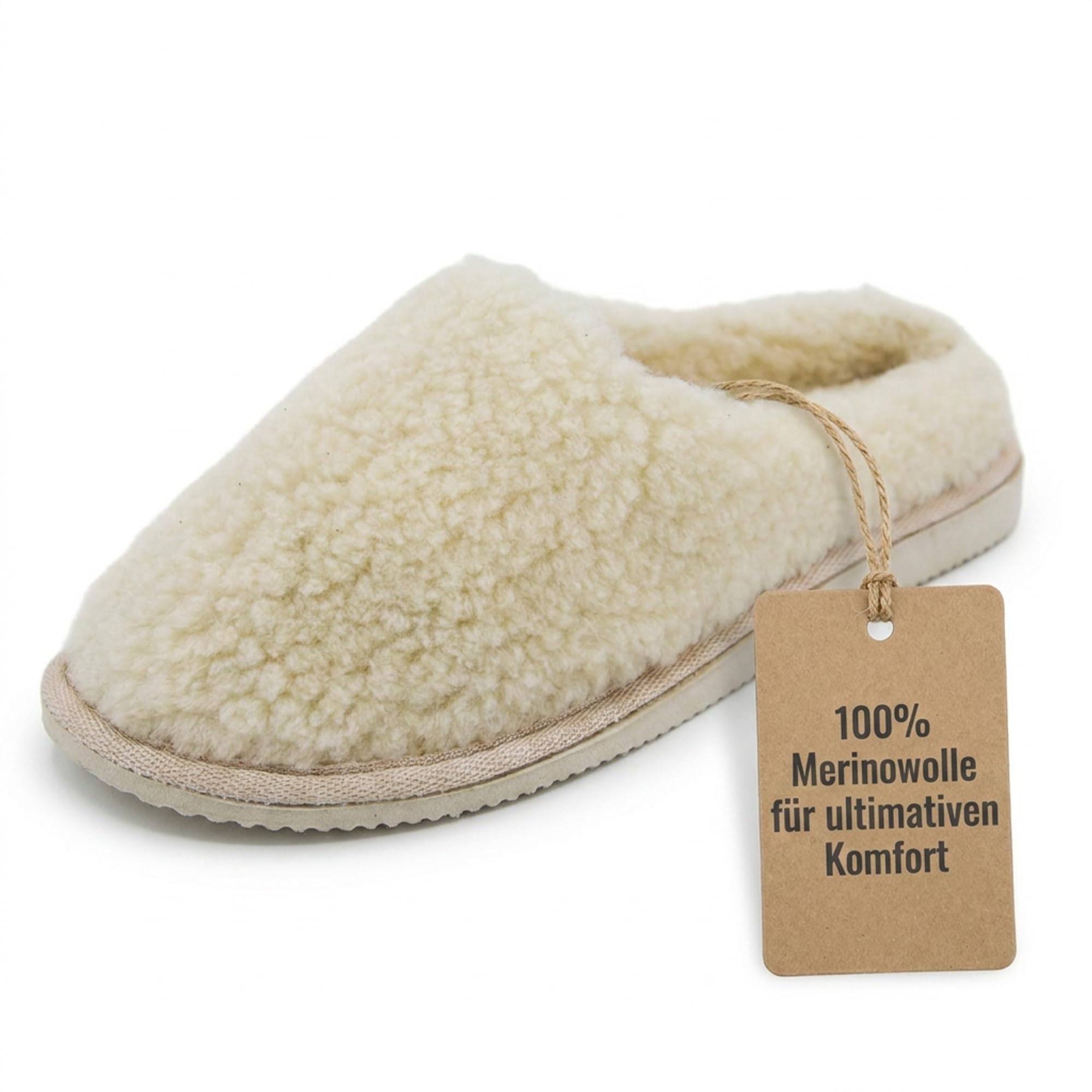 Hollert Hausschuhe Pantoffeln – Dolly Schuhe Puschen aus Merinowolle – Größe 38 EU