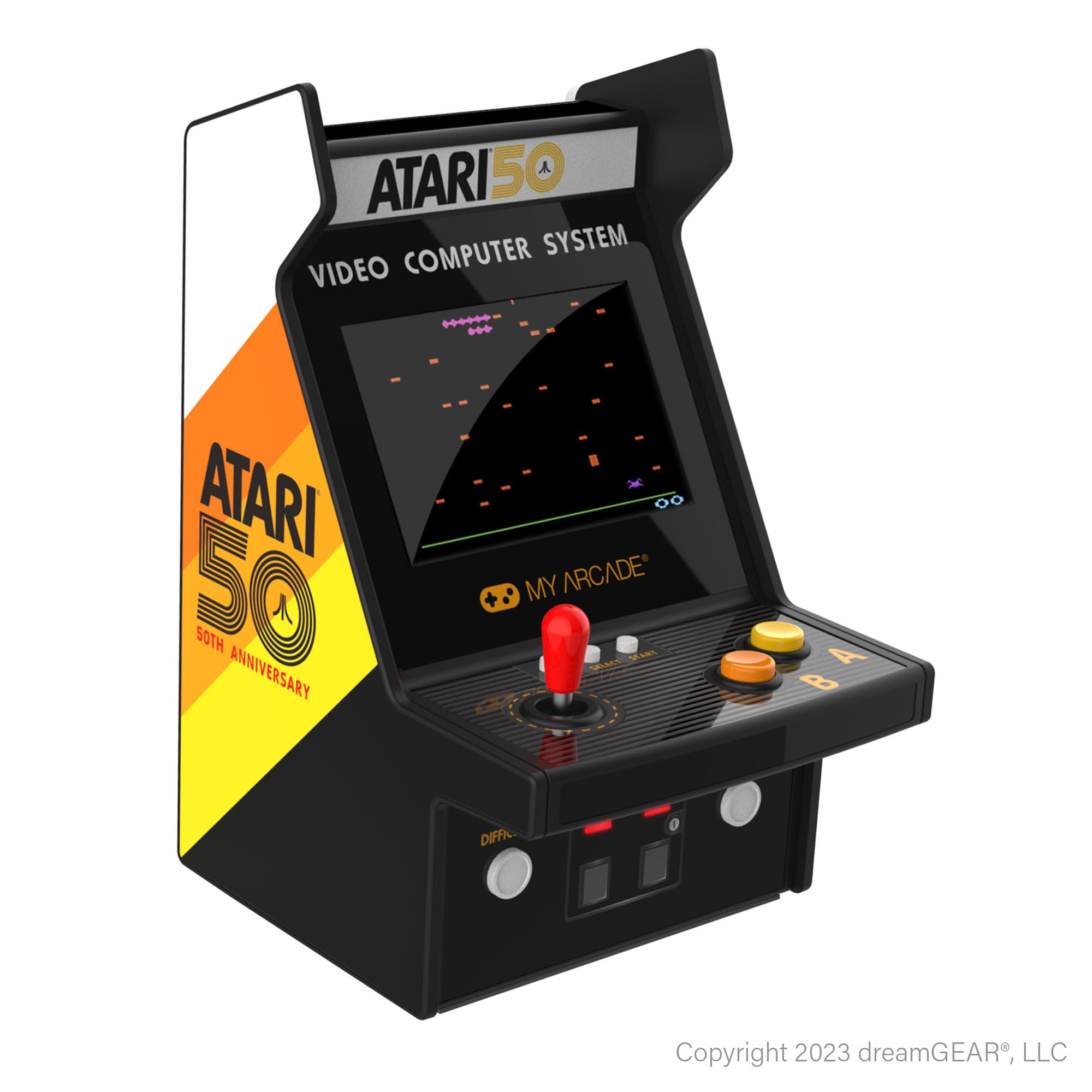 My Arcade Atari Micro Player Pro: 100 Arcade Classics Games, 6.75" Portable Mini Arcade Machine, Retro Gaming Consoles