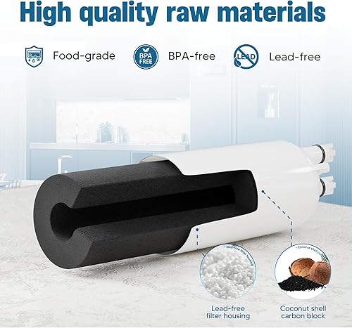 Miniatura 3 de Filtro de agua de repuesto compatible con 4396841, EDR3RXD1, filtro 3, KAD3RXD1, WHR3RXD1, compatible con filtro de agua Kenmore 46-9083, 46-9030,