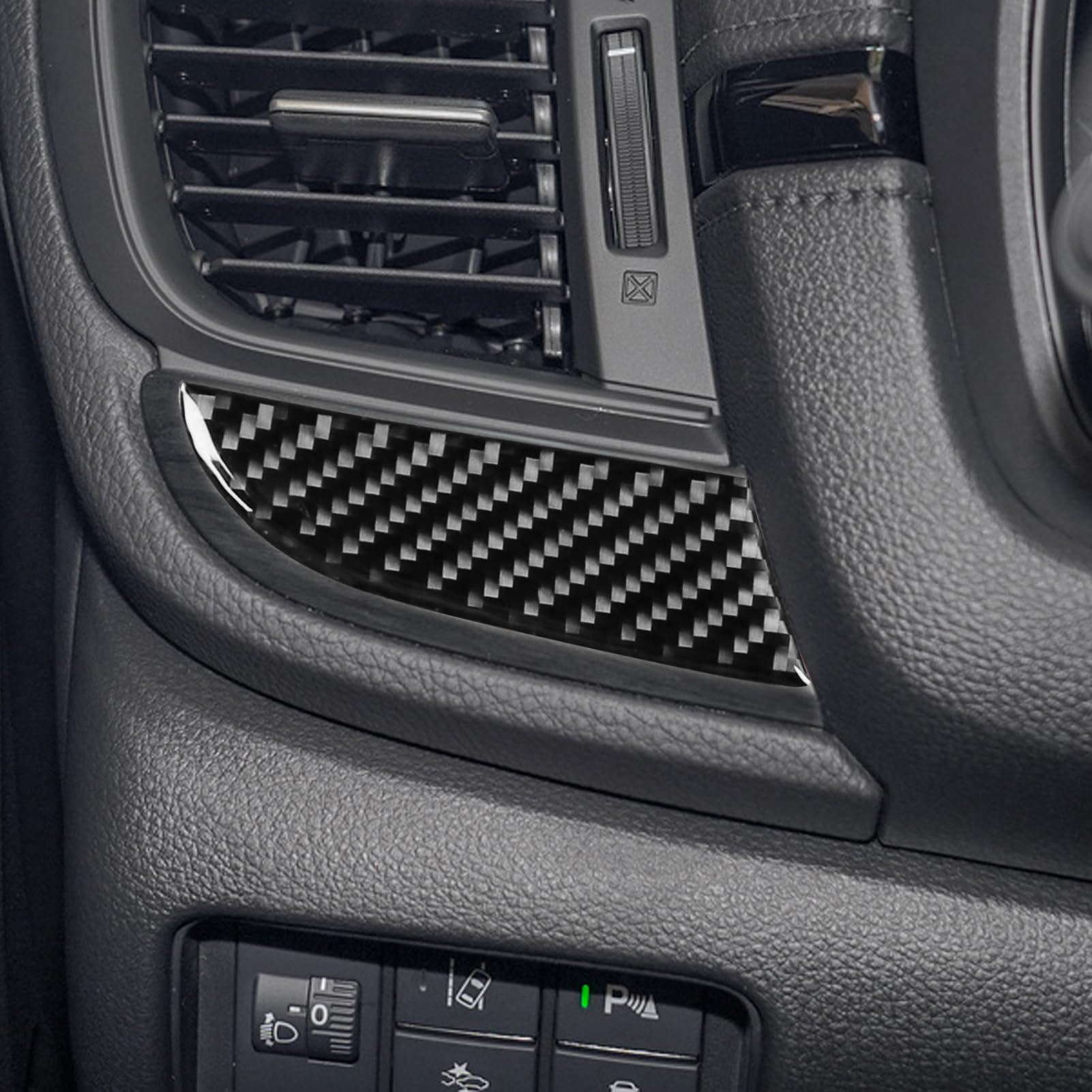 Real Premium Carbon Fiber Compatible with Honda CRV 2017 2018 2019 2020 2021 Accessories Car Co-Pilot Center Console Cover Sticker Decal Auto Interior Trim
