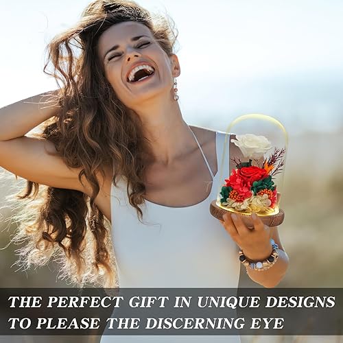 Miniatura 6 de Regalo de rosas de flores reales para mujer, regalo floral perfecto de larga duración para el amor y todas las ocasiones, flores frescas para