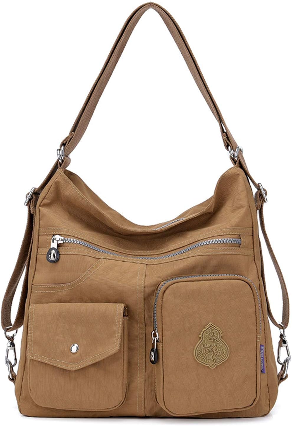 NOTAG Borsa Da Donna Impermeabile In Nylon A Tracolla Leggera Multi Tasca Con Manico Superiore 49820070