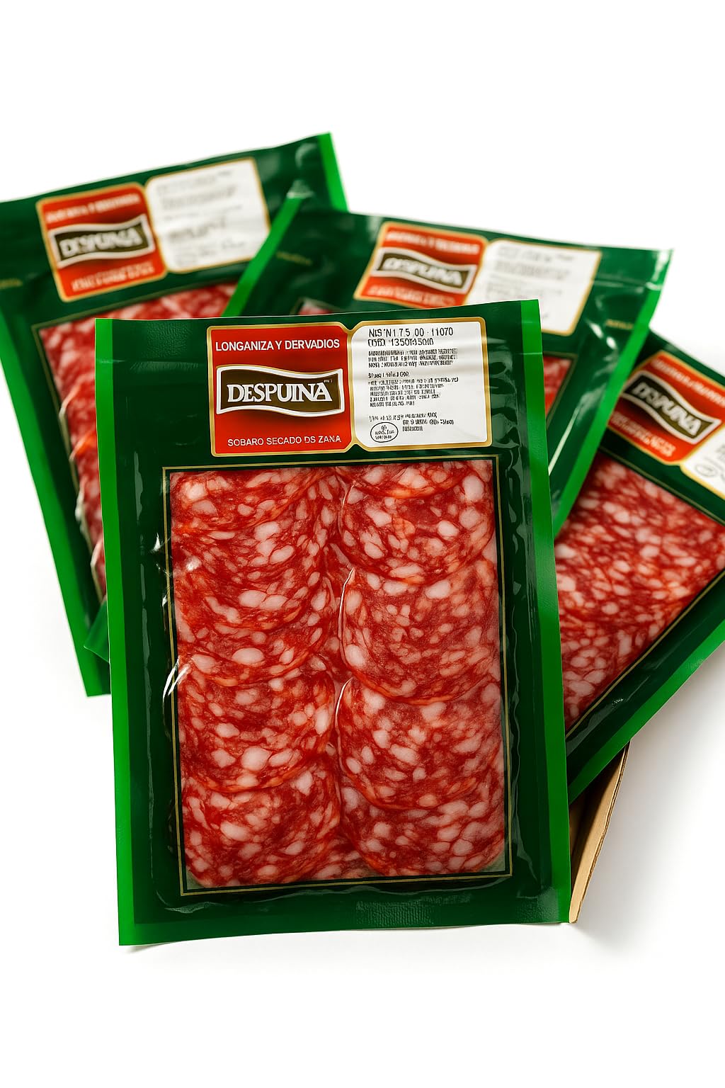 Salchichón Ibérico de Bellota 50% Raza Ibérica loncheado. Salchichón Bellota Ibérico loncheado envasado al vacío. Contiene 5 sobres x 100 grs (500g) Embutidos ibéricos. Salchichón Ibérico Salamanca.