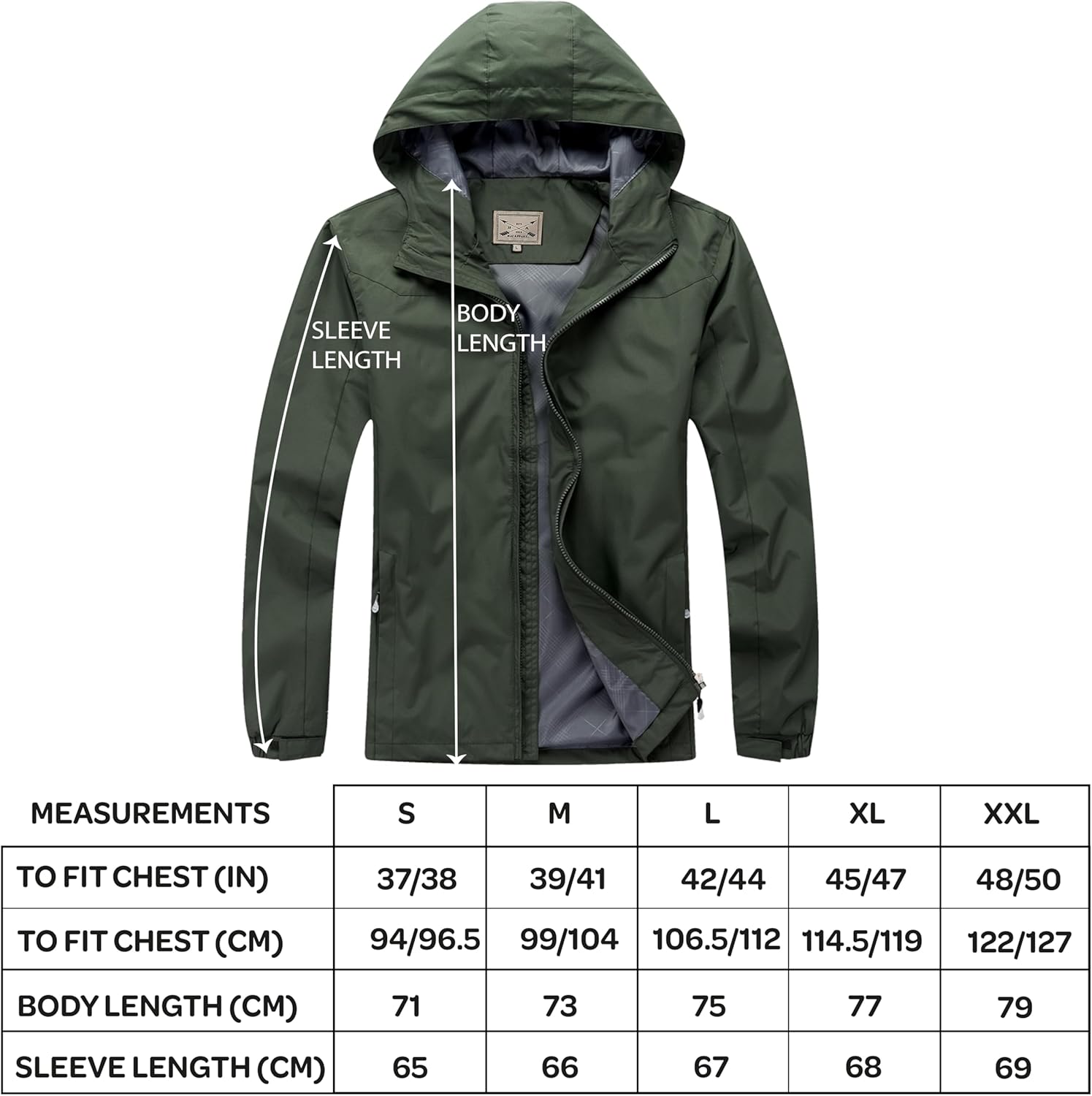 Blu Apparel Mens Waterproof Rain Jacket Premium Branded Walking Hiking Everyday wear Jacket Windproof 5 71JTo2qYUDL. AC SL1500