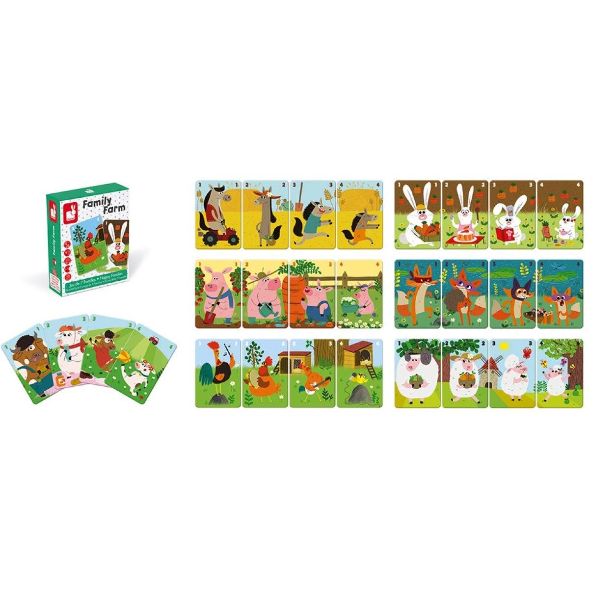 Janod J02756 "Happy Families Family Farm" Game, Multicolor - Image 2