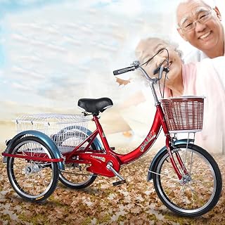 Three Wheel Bike Outdoor Comfort Trike Adult Semi Recumbent Tricycle Carbon Steel Frame…
