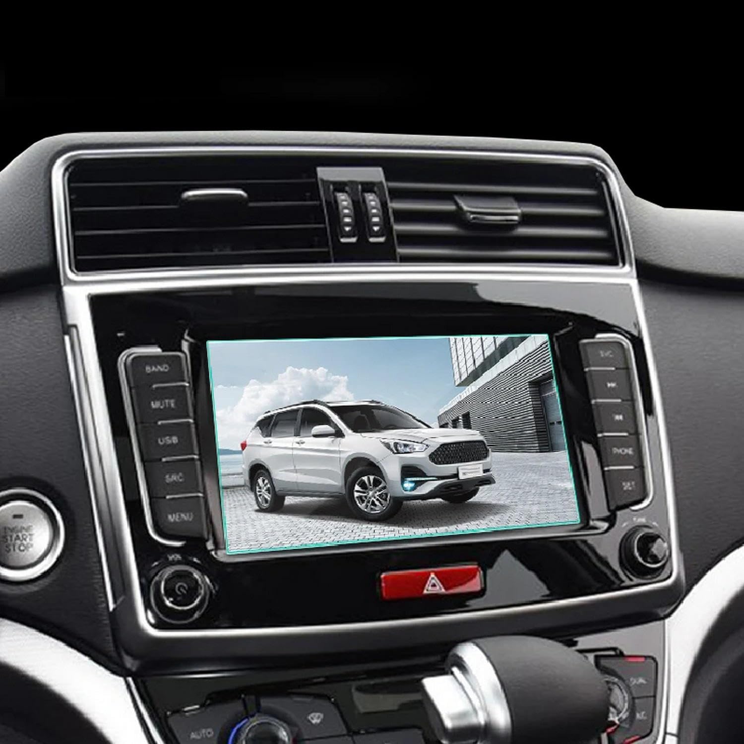 Protection de console pour Haval M6 2017-2019 : film transparent TPU anti-rayures
