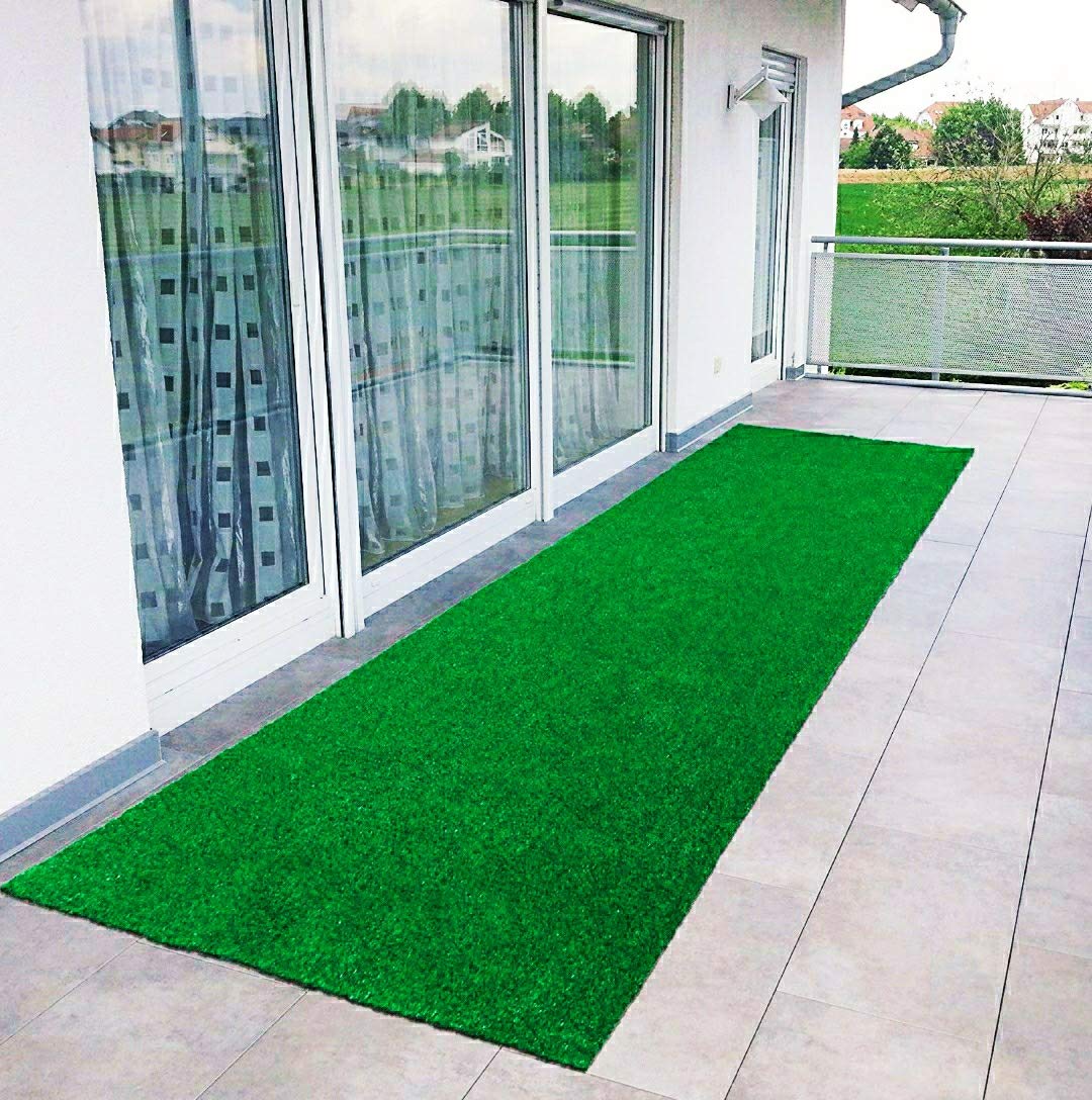COMFY HOME High Density Artificial Grass Carpet (2 x 13 feet) - Green, 1 Piece-image-44