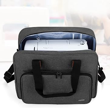 LUXJA Portable Tote Sewing Machine Bag, Black