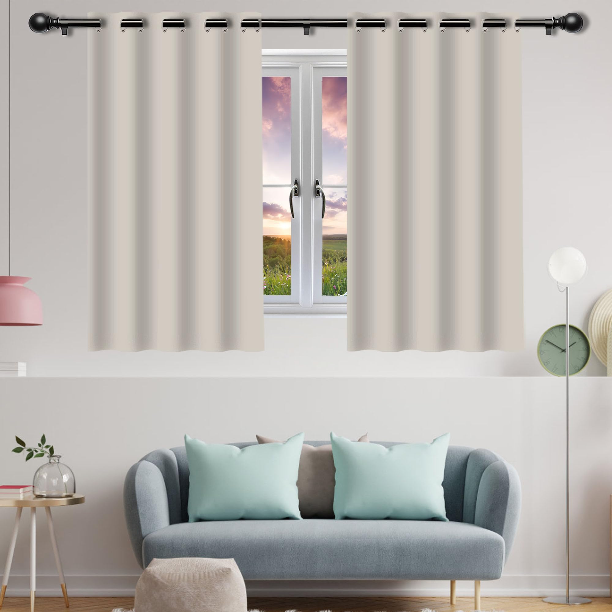 Rideaux occultants thermiques chambre enfant avec isolation froid 220x230