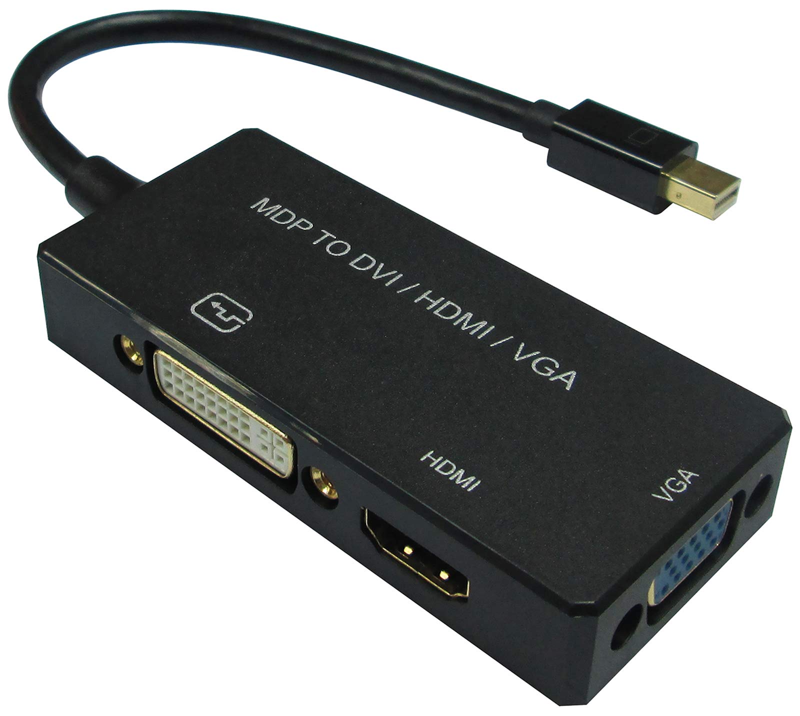 Value 12993154 adapter "Mini DisplayPort na DVI/DP/HDMI, v1.2", aktywny czarny