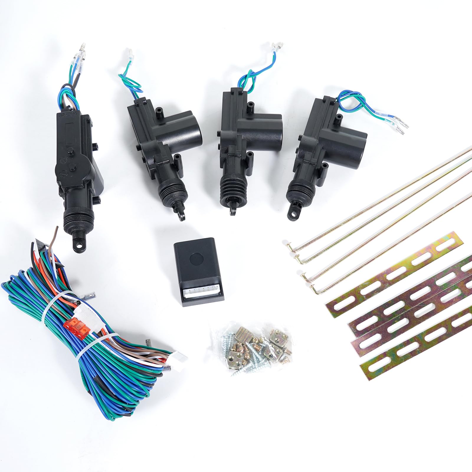 Unifizz Kit universale di chiusura centralizzata a distanza per auto, senza chiave, sistema di allarme antifurto, per auto
