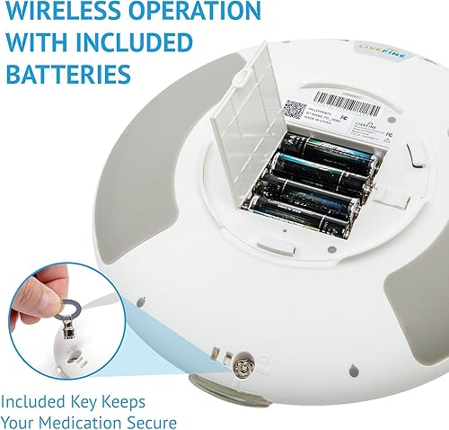 Miniatura 5 de Live Fine Dispensador automático de pastillas con organizador electrónico de medicamentos de 28 días, 6 plantillas de dosis, pantalla LCD de fácil