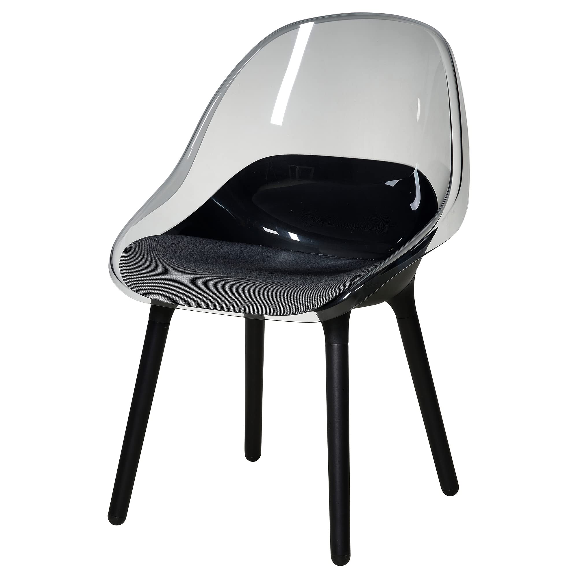 Chaise ProTuning Baltsar noir : siège minimaliste pour le bureau ou salon