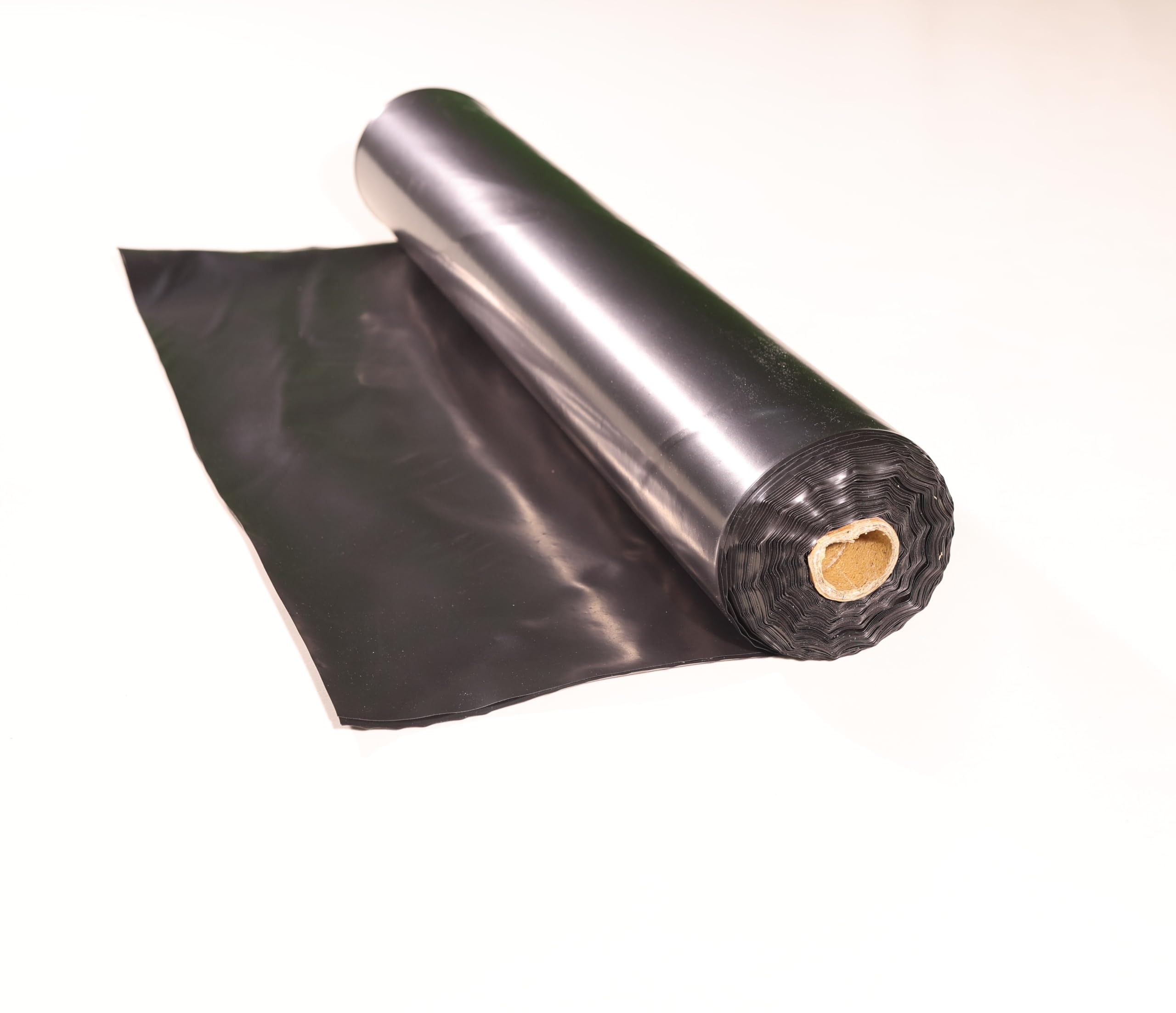 SUNSHORE Black Plastic Sheeting Roll 10 Mil 10'x100' Polyethylene Film, Heavy Duty Black Painters Tarp for Drop Cloth, Weed Barrier, Concrete, Vapor, Construction, Cover (10'X100'(10 Mil))