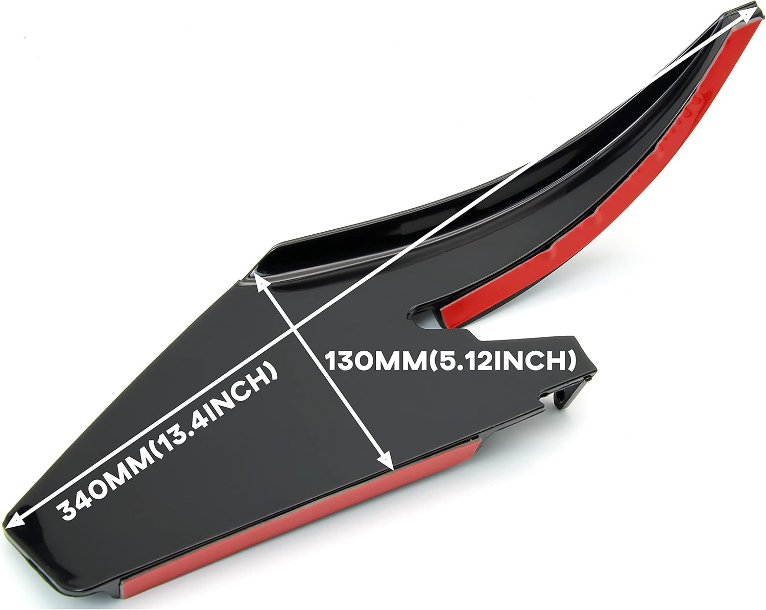 KEWISAUTO Front Lower Bumper Dive Plane Canards for Ford Mustang 2018-2023, Shark Fin Diffuser Side Canard Dive Plane Front Bumper Splitter Spoiler Trim for Ford Mustang 2018-2023 Accessories