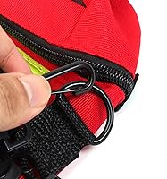 Vista 7 de Bolsa de primeros auxilios AED Medical Primeros Auxilios Vacía Rescate Desfibrilador Bolsas de Primeros Responder para Protección de Emergencia Rojo