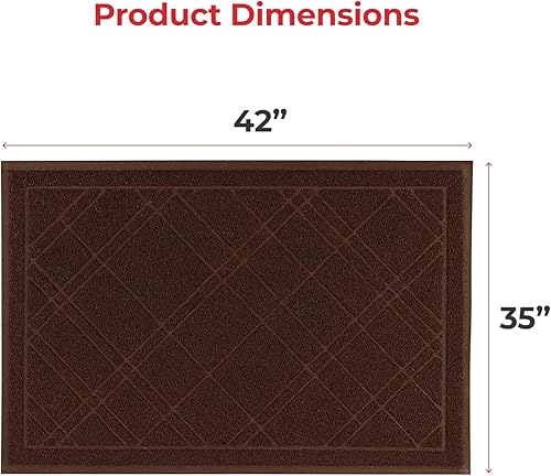 Miniatura 17 de SlipToGrip- Tapete universal de entrada, antideslizante, duradero y lavable- Tapete de bienvenida p/interior/exterior/entrada, malla Duraloop, Verde